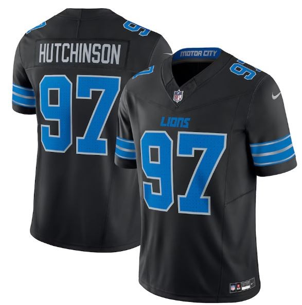 Aidan Hutchinson Detroit Lions Nike 2nd Alternate Vapor F.U.S.E. Limited Jersey - Black