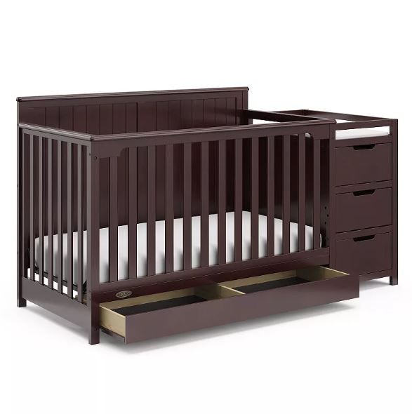 Graco Hadley 4-in-1 Convertible Crib and Changer with Drawer