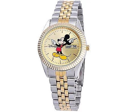 Disney Men's Mickey Two-Tone Watch